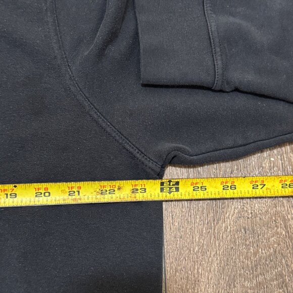 Nike Center Swoosh Sweatshirt Women's XL Black Dri-FIT One French Terry Crewneck - Picture 9 of 10